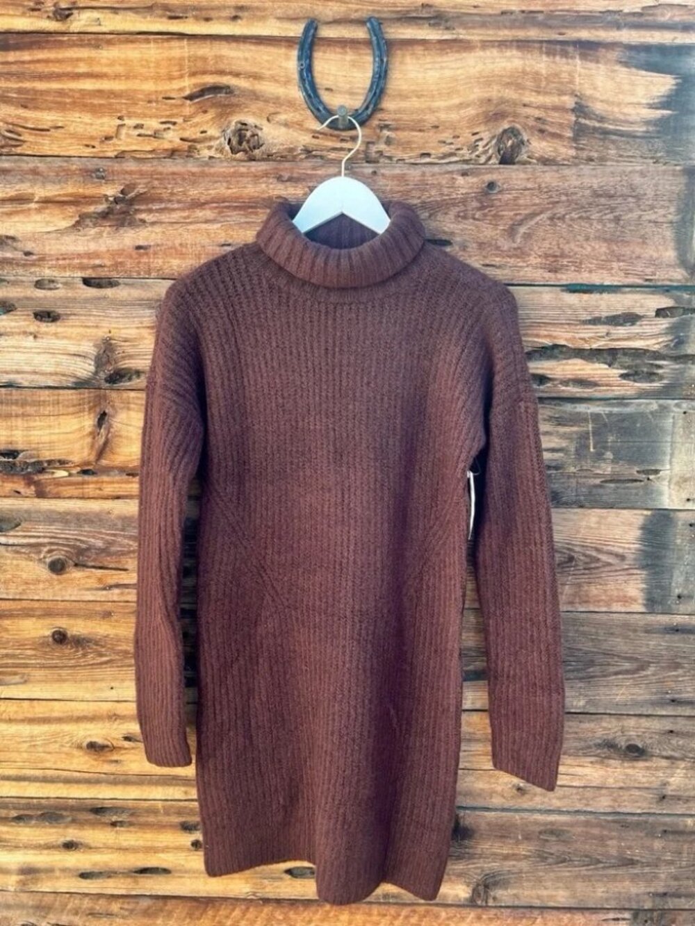 ABERCROMBIE & FITCH | NWT Brown Turtleneck Sweater Dress Small